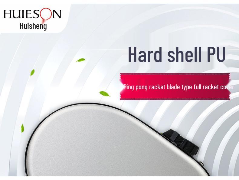 Huieson Hard Shell Table Tennis Racket Cover for Two Rackets