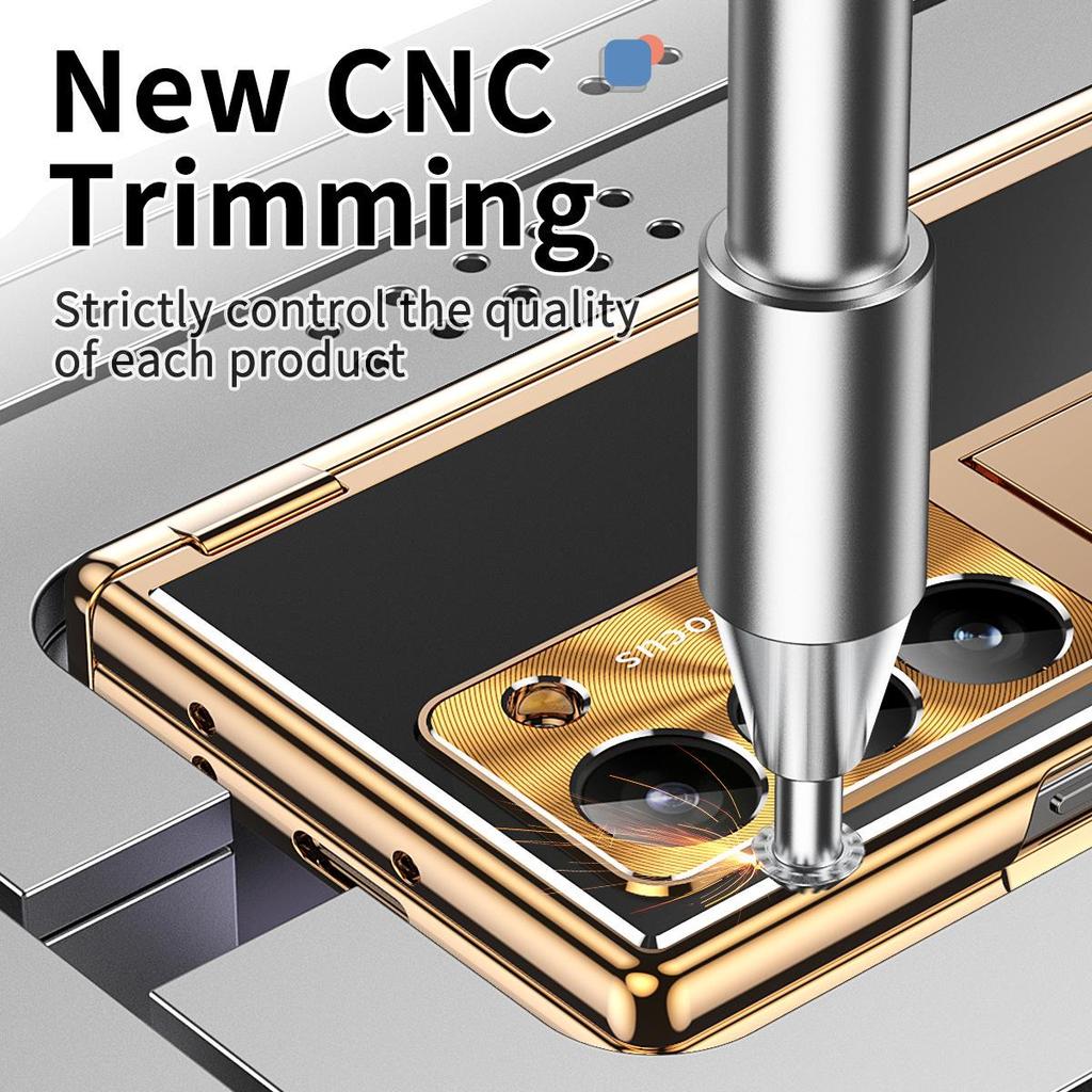 Samsung Z Fold7/6 Aluminum Alloy Phone Case with Dual Hinge Pen Slot