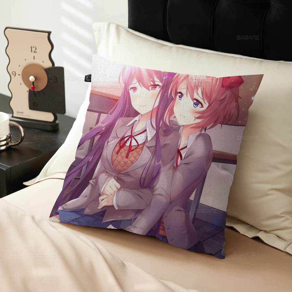Game Doki D-Doki Literature C-Club Pillow Anime Pillow Sofa Bed Head Pillow Cover Cushion Cover 45X45 Cm Fashion