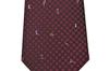 Paul Smith Necktie Check Pattern (8cm wide) (Bordeaux/Multicolor (PS202)) [Used]