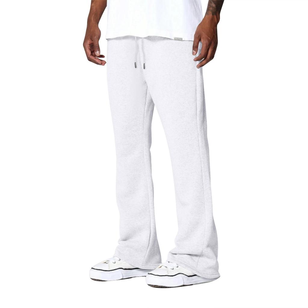 Men's Solid Color Loose Wide Leg Sweatpants Men's Casual Fashion Sweatpants