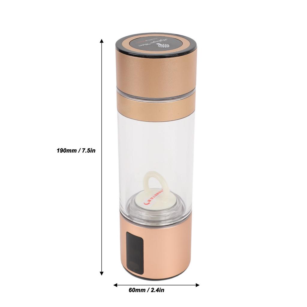 Hydrogen Water Bottle 260ml Rechargeable Portable Hydrogen Water Machine Generator SPE PEM Technology Hydrogen Water Ionizer Machine