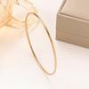 Tri-Color Gold Steel Titanium Women's Bracelet, Minimalist Cross-Border Design, Simple Fashion 18K Gold.