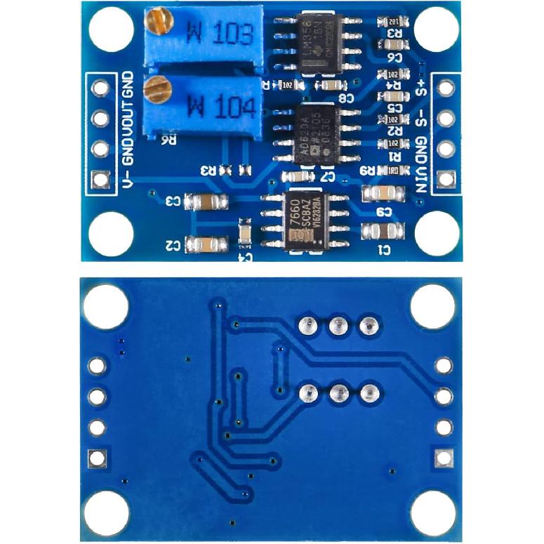 2pcs Voltage Amplifier Module AD620 Instrumentation Amplifier Module Signal Amplifier Module DC 3-12V High Precision