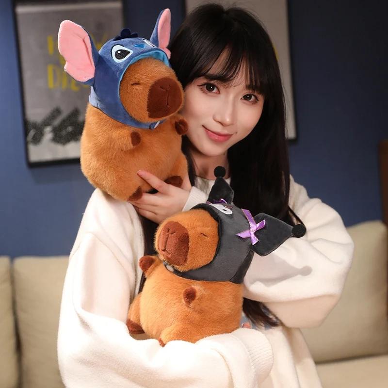 1Pc 22Cm Cartoon Capybara Plush Toys Lovely Animal Capybara Dolls Cosplay Capybara Toy For Kid Birthday Gifts