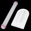 11 Pcs Sugarcraft Fondant Smoother Cutter Embosser Baking Rolling Tool Kit Set