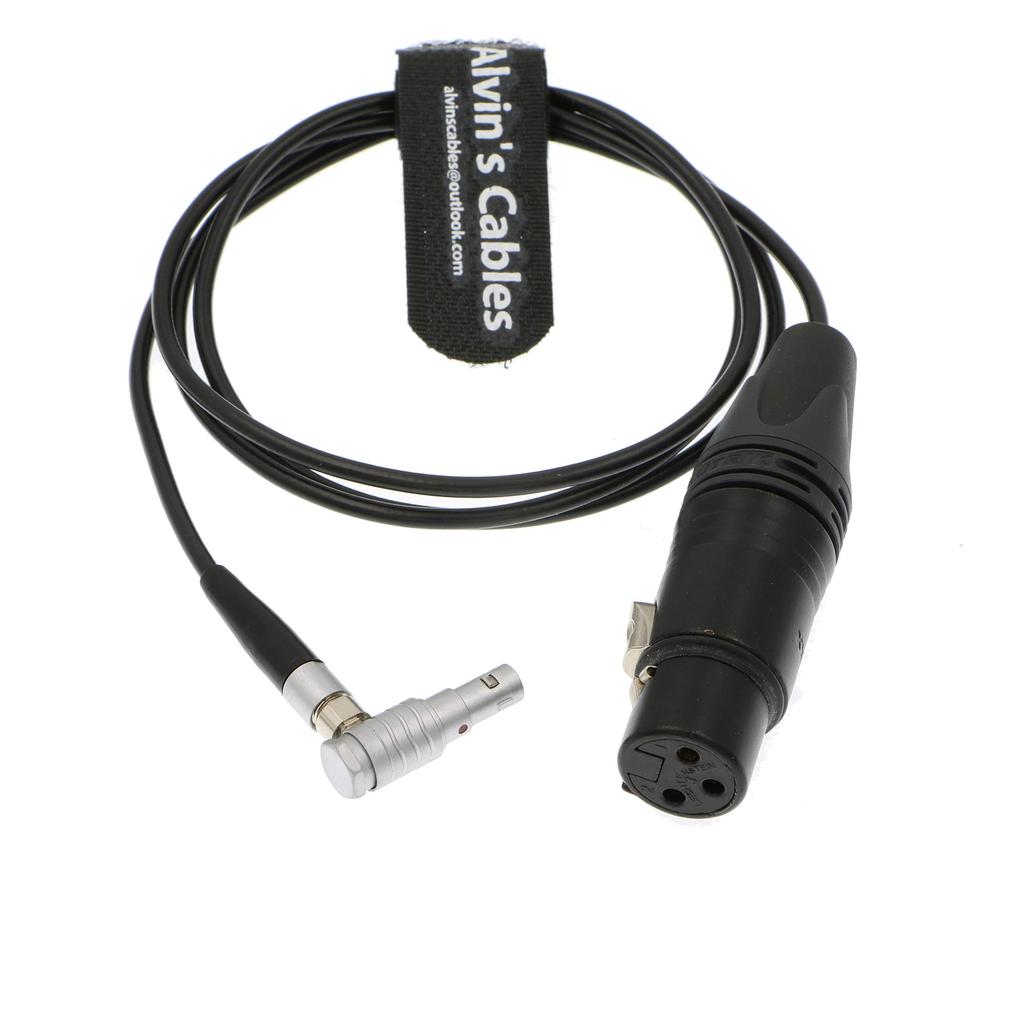 Cables Alexa Mini Compatible Audio 00 Male To XLR 1M Alvin's Cable, 5-pin 3-pin Female, L-shaped,