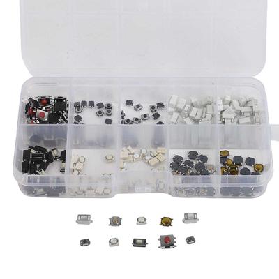Set di 250 Pulsanti a Pressione per Telecomando Auto Microinterruttore Tattile Pulsante Chiave Auto Accessori Auto