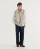 COVERNAT C-Logo Collar Varsity Jacket Beige