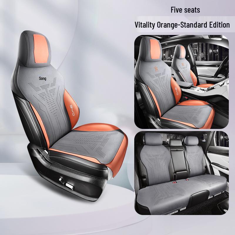 ZFL Sports Leather Car Seat Cushion for BYD Song PLUS - All-Season Cover