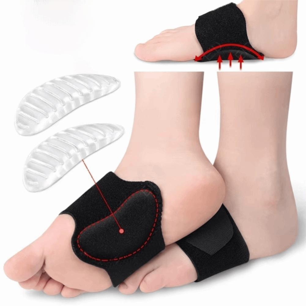 1Pair New Flat Foot Correction Arch Pad Support Non-Slip Cushion Absorb Shock Compression Arch Support Brace Foot Pads Flat Feet