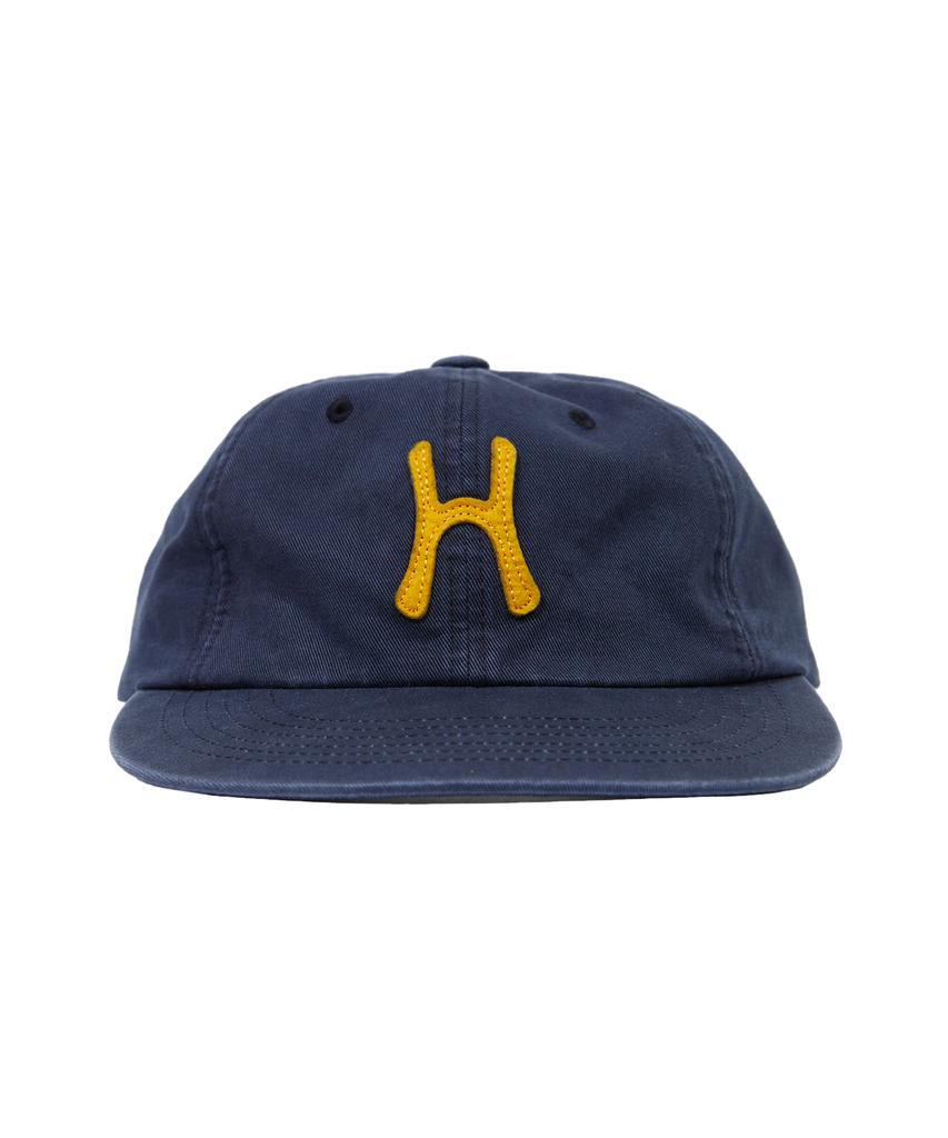 HELLO SUNRISE H Logo Cotton Relaxed Fit 6Panel Cap_Navy