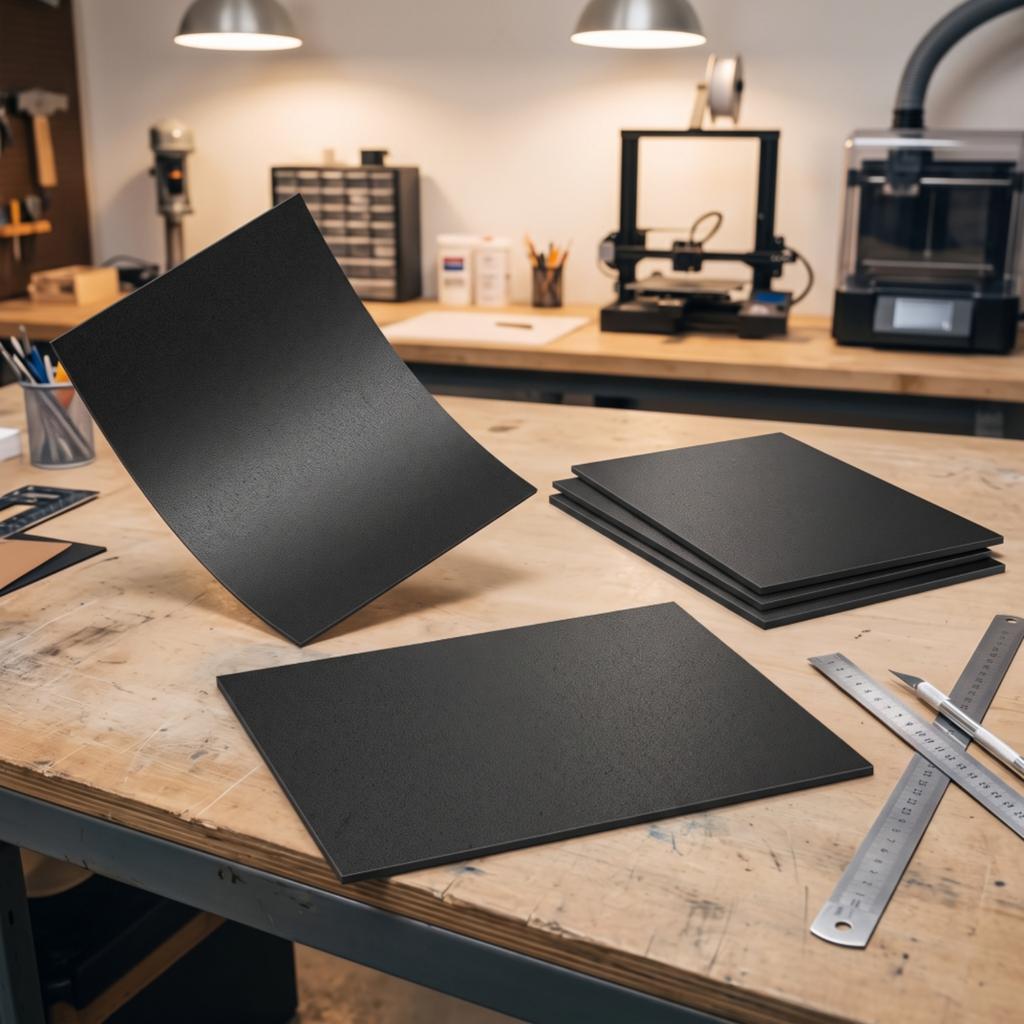 4 Pieces ABS Plastic Sheet Thermoformable ABS Sheet Smooth Flat for DIYers, DIY Fabrication, Signage