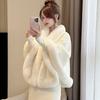 Plush and Thickened New Cape, Shawl, Qipao Temperament, High-end Autumn and Winter Warm Jacket, Plush