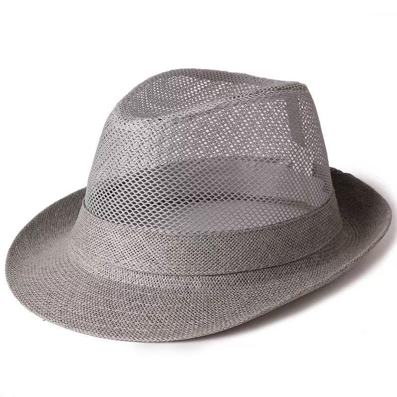 Men's Summer Breathable Mesh Straw Hats - Casual, Cool Outdoor Hats for Middle-Aged and Elderly