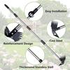 Gardening Garden Hoe Weeding Rake Ergonomic for Digging Ditching Agriculture 4 Sections