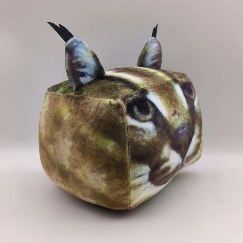 New 19cm Raise A Floppa Plush Toys Cute Soft Stuffed Cartoon Game 3D Huge Square Cat Dolls for Kid Birthday Christmas Gift