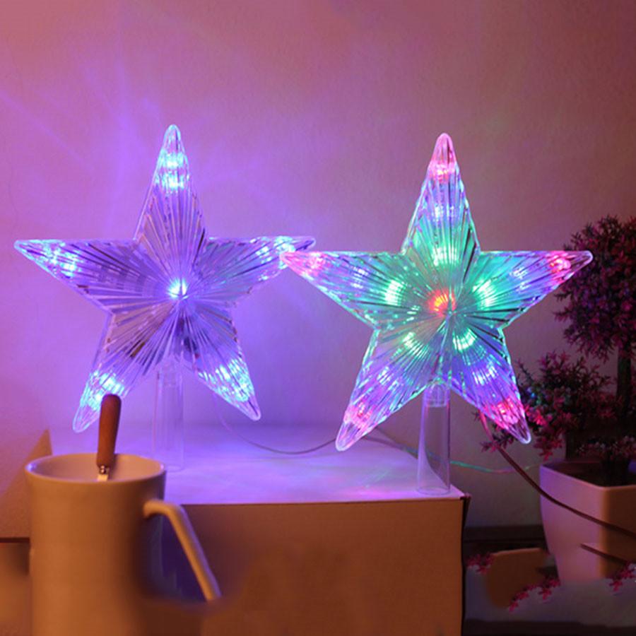 Thrisdar Christmas Tree Top Star Fairy String Lights Christmas Star LED Garland Light for Wedding Party Garden Holiday Decor