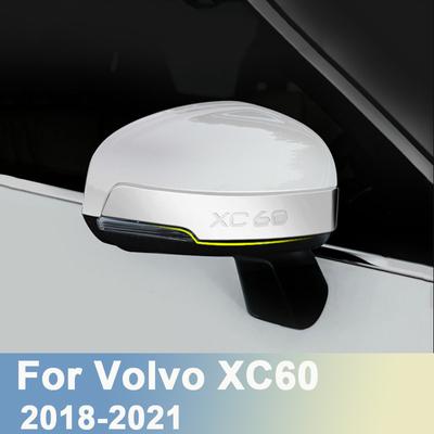 ABS Chrom Auto Rückspiegel Abdeckung Trim Streifen Aufkleber Für Volvo XC60 2018 Zubehör