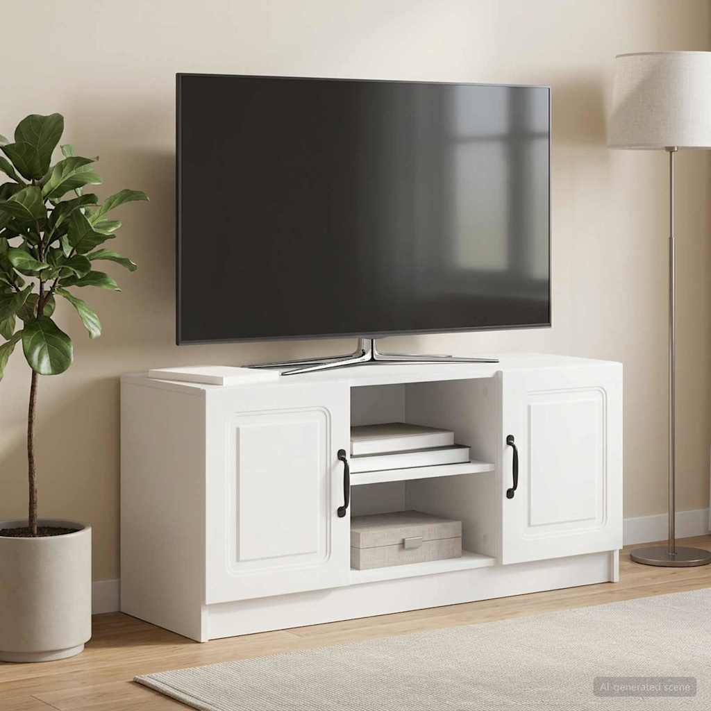 TV Cabinet White 102 x 34.5 x 47 cm Particleboard