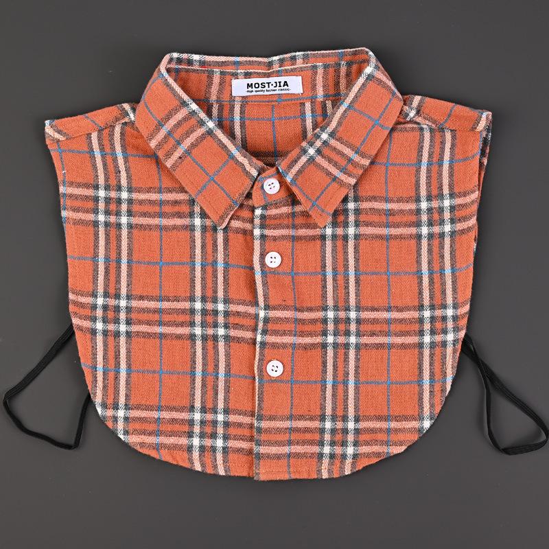 

Английский фальшивый воротник Рубашка фальшивый воротник Клетчатый фальшивый воротник Декоративный воротник Простой воротник Воротник свитера Осень