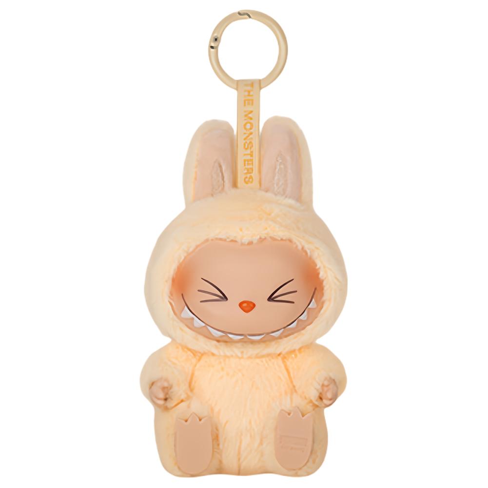 1: 1 High Quality Kawaii Monster Labub Blind Box Series PVC Labub Macaron Pendant Plush Doll Monster Keychain Birthday Gift