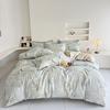 100% Cotton Printed Duvet Cover Set 3PC Soft Skin Friendly Bedding With One Quilt Cover And Two Pillowcases