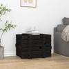 Vidaxl Storage Chest, Black, 58X40.5X42 Cm, Solid Pine