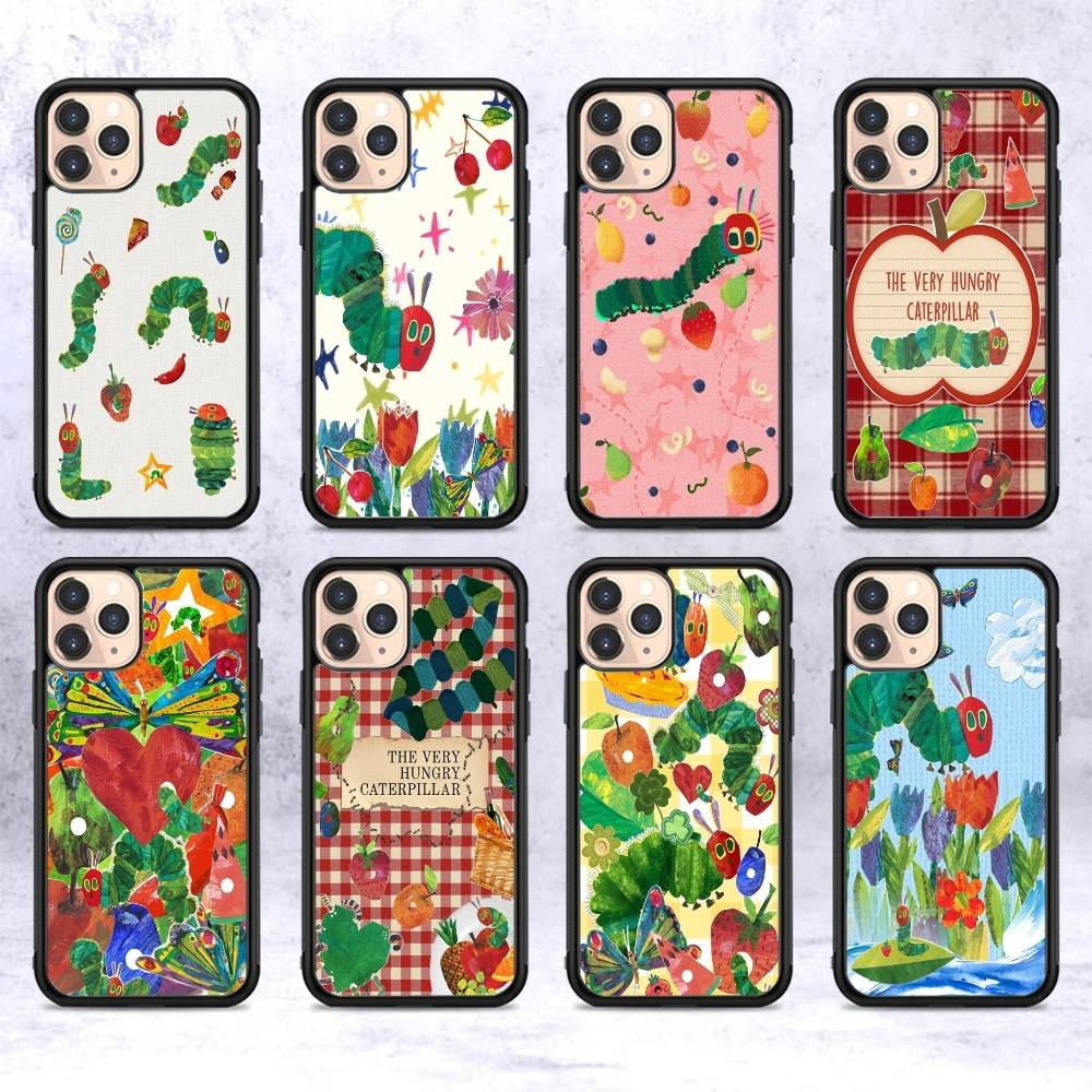 The Very Hungry Caterpillar For IPhone 17 16 15 14 13 Pro 12 11 Pro Max Hard PC+TPU Phone Cases Back Cover