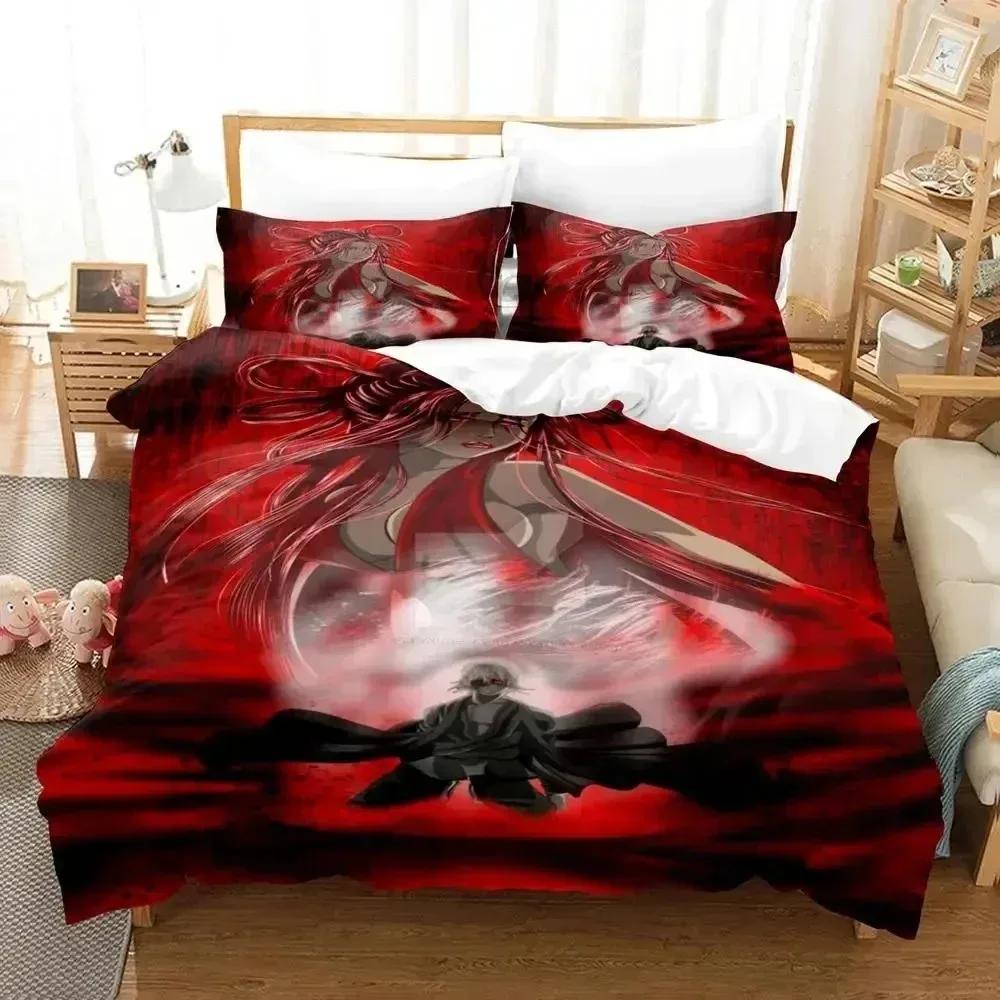 Anime Bleach Urahara Kisuke Sängkläder Set Påslakan Sängset Påslakan Örngott Täcke King Queen Storlek Pojkar Vuxna Sängkläder