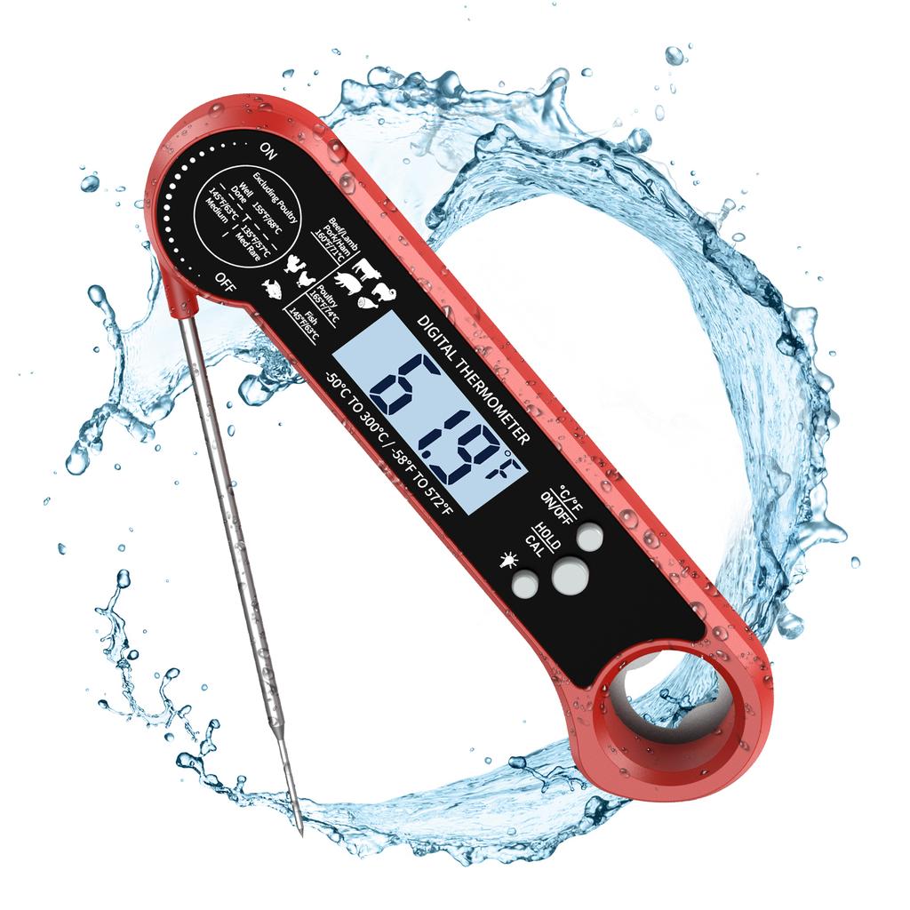 Digital Meat Thermometer Instant Read Cooking Thermometer with LCD Backlight Kitchen Oven BBQ Thermometer