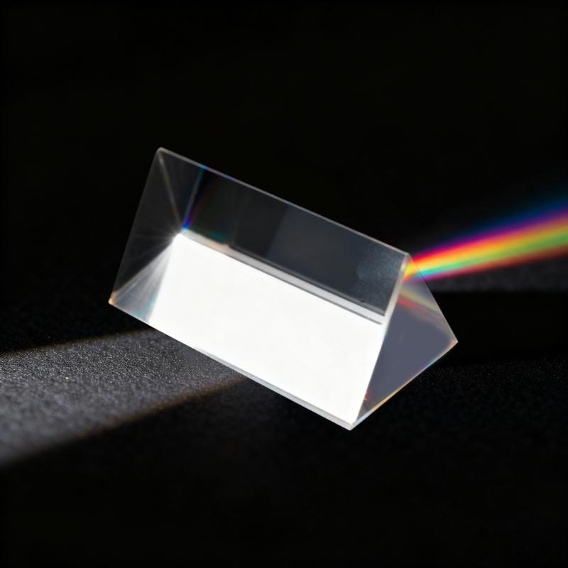 Optics Glass Triangular Prism For Analysis Physics Education And Creative Photography Projects