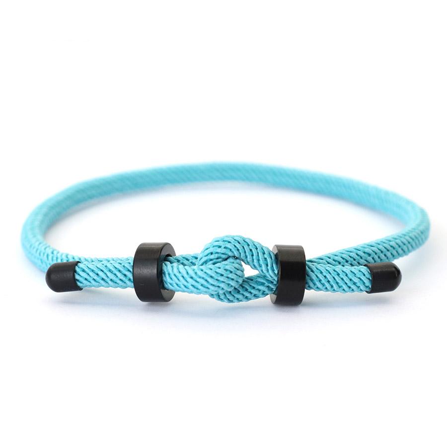 Adjustable Men Lucky Red Rope Bracelet With Grade A 4mm String Stainless Steel Clasp Outdoor Cycling Braclet Gift For Him Joias