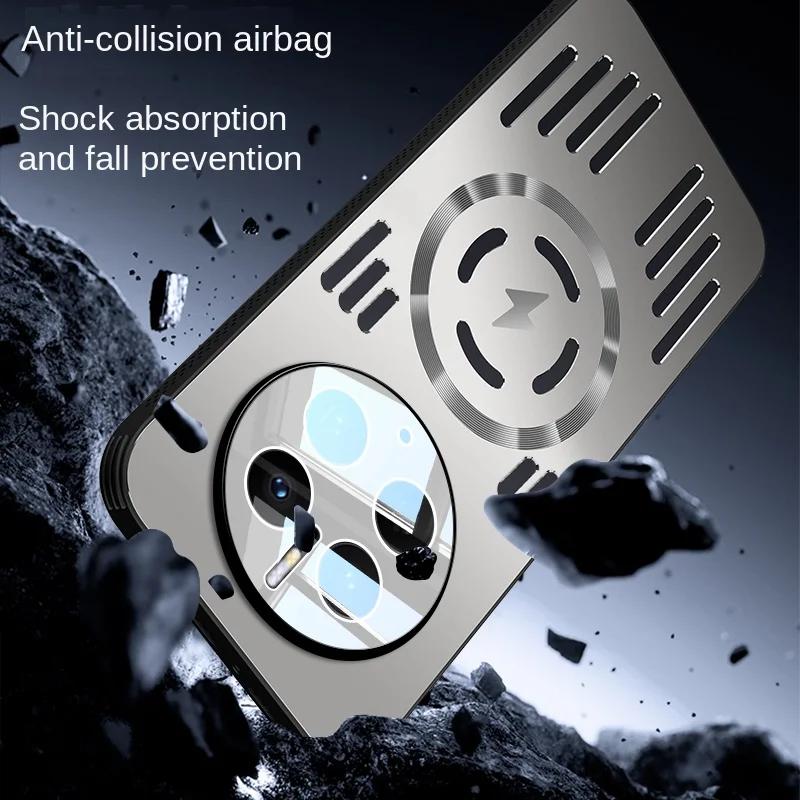 Husă Magnetică Metalică pentru Disiparea Căldurii Pentru Honor X9C Smart Magic 7 Lite 7Pro Magsafe Rezistentă la Șocuri Aliaj de Aluminiu Carcasă Dură Bumper
