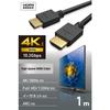 Elecom HDMI-Kabel 1m High Speed ??4K/30Hz ARC-kompatibel Vergoldet Dreifach geschirmt [HIGH SPEED mit ETHERNET zertifiziert] Für Fernseher, Projektoren, Computer