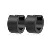 New in Trendy Minimalist Stainless Steel Hoops Ear Piercings Earrings Round for Men Woman Waterproof Vintage Jewelry Decoration