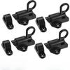 4PC Self-Locking Spring Gate Latch Aluminum Alloy Safety Bolt Lock for Wooden Fence Pool Gate Cabinet Window