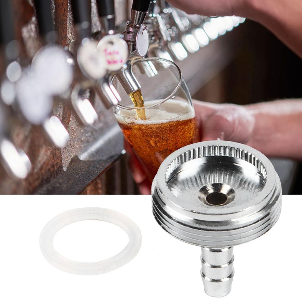 Stainless Steel Beer Tap Faucet Cleaning Attachment Adapter Accessories 1 4