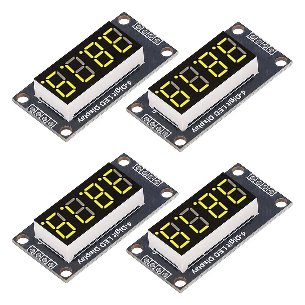 4 Sets Digital Tube Display Module LED 4 Digit 7 Segment 0.36in TM1637 Drive Chip