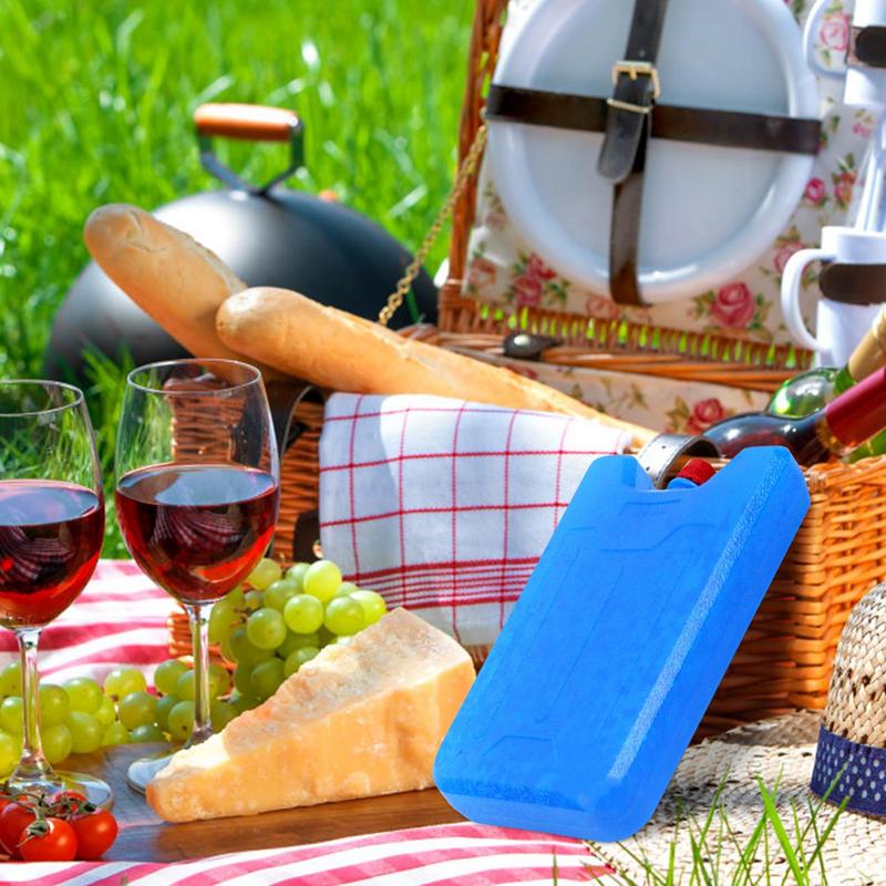 600ml Lebensmittelkühlung Eiskristallbox Wiederverwendbar Tragbar Schnell Kühlpack Outdoor Camping Lebensmittel Frischhaltekühler Auslaufsicher Gefrierblöcke