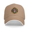 Fire Fighter RESCUE Sun Baseball Cap  Summer Trendy Trucker Hat For UnisexTeens Hiking Fishing Baseball Caps