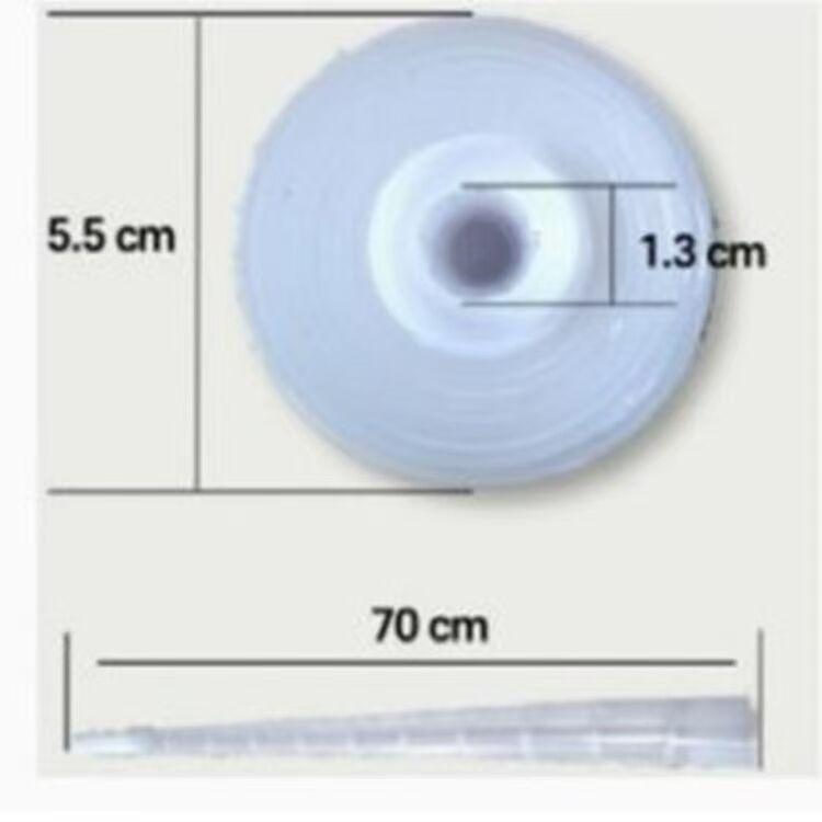 

Waterproof Transparent Plastic Umbrella Cover with Retractable Sleeve Straight Rod, 8 Ribs, 70CM Retractable білий
