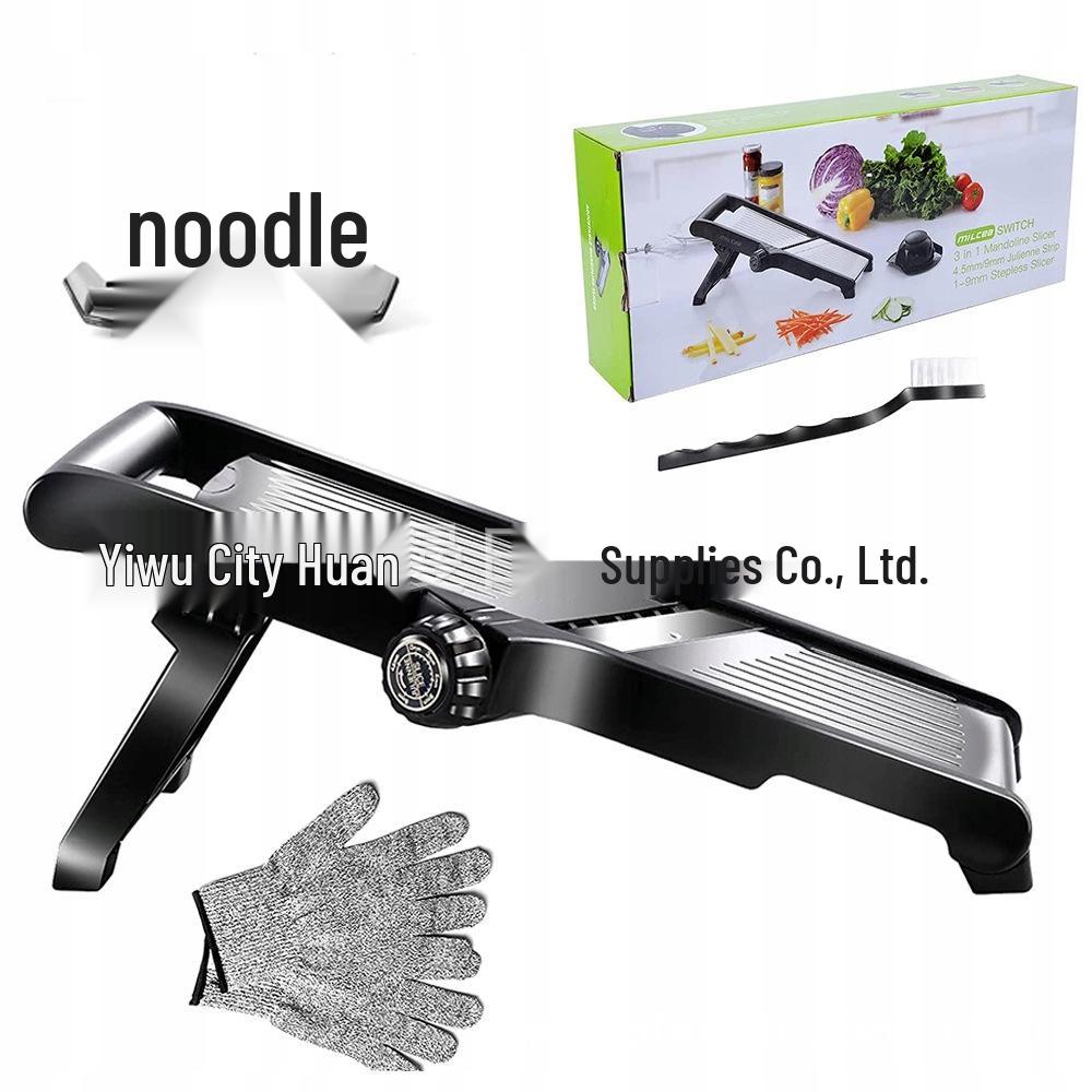Adjustable Stainless Steel Vegetable Cutter for Shredding & Slicing