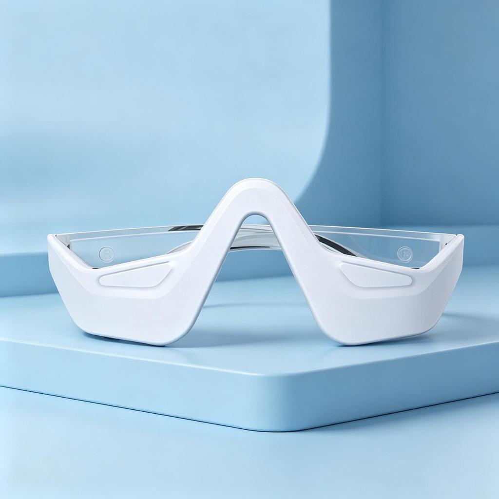 Portable 5-Color Light Eye Vibration Massager with Voice Broadcast