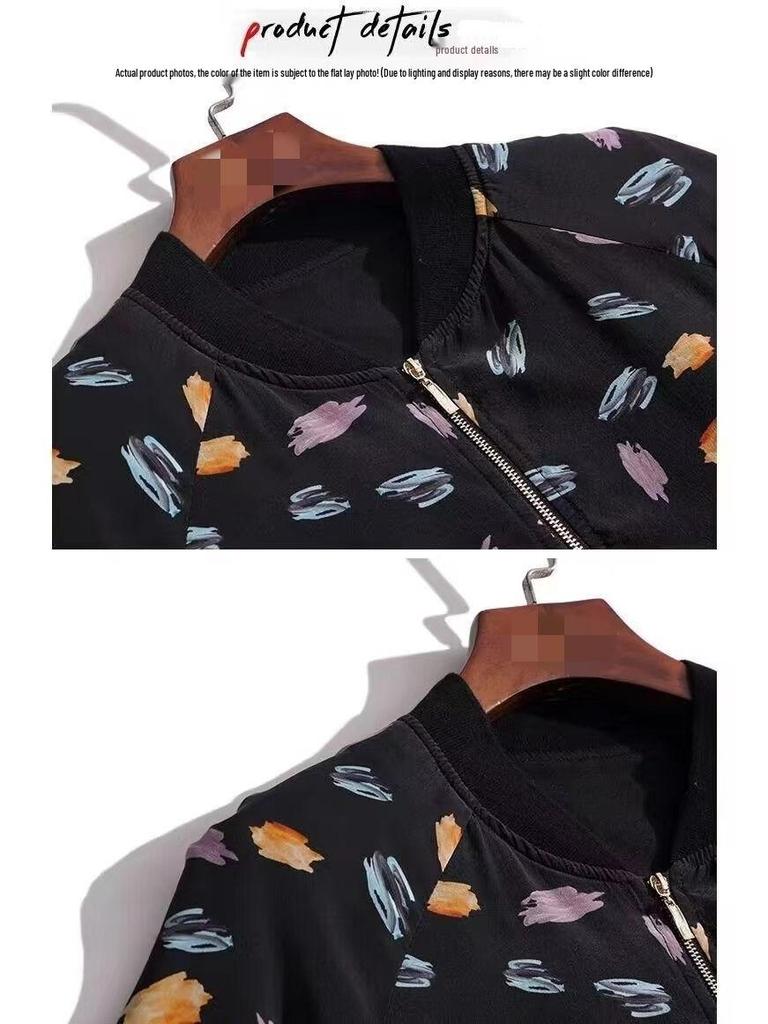 Mom's Premium Women's Petite Lightweight Baseball Jacket - Early Autumn 2025 Collection