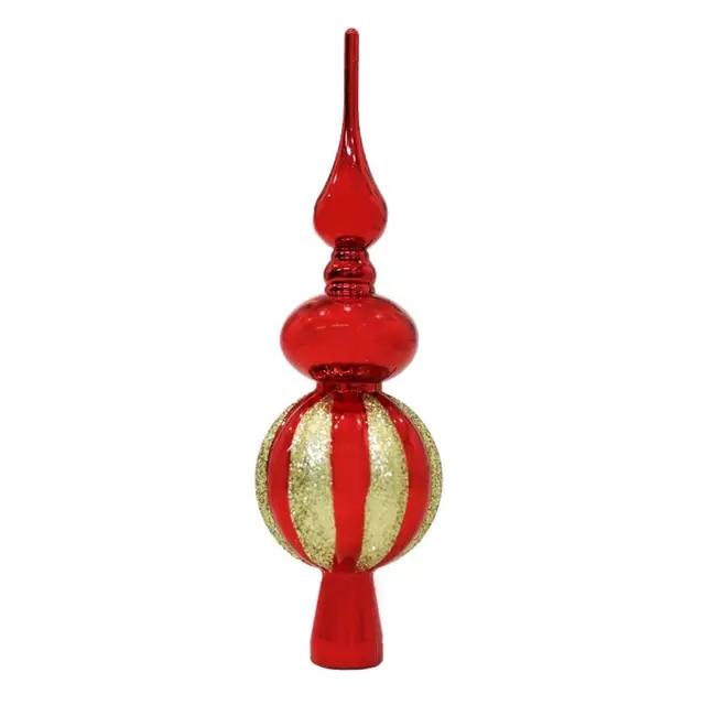 Xmas Tree Topper Holiday Tree Decoration Sparkling Xmas Tree Topper Glittery Decoration for Festive Party Decor Anti-slip