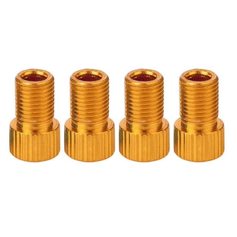 

4 Pcs Bicycles Valves Adapters Presta to Schrader Bike Valves Converters Bike Tire Inflatable Connector Road Bike Parts 1