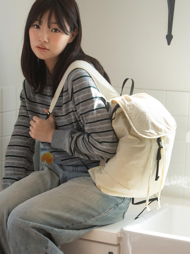Oimo String Backpack - Cream