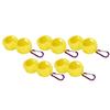 5Pcs Golf Ball Silicone Double Case Cover Portable Golf Ball Protective Holder Cover Yellow