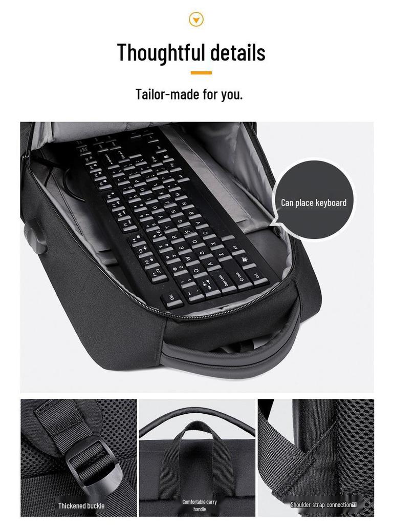 Customizable Double Shoulder Laptop Backpack - Quality Multi-Compartment Schoolbag for Students and Commuters